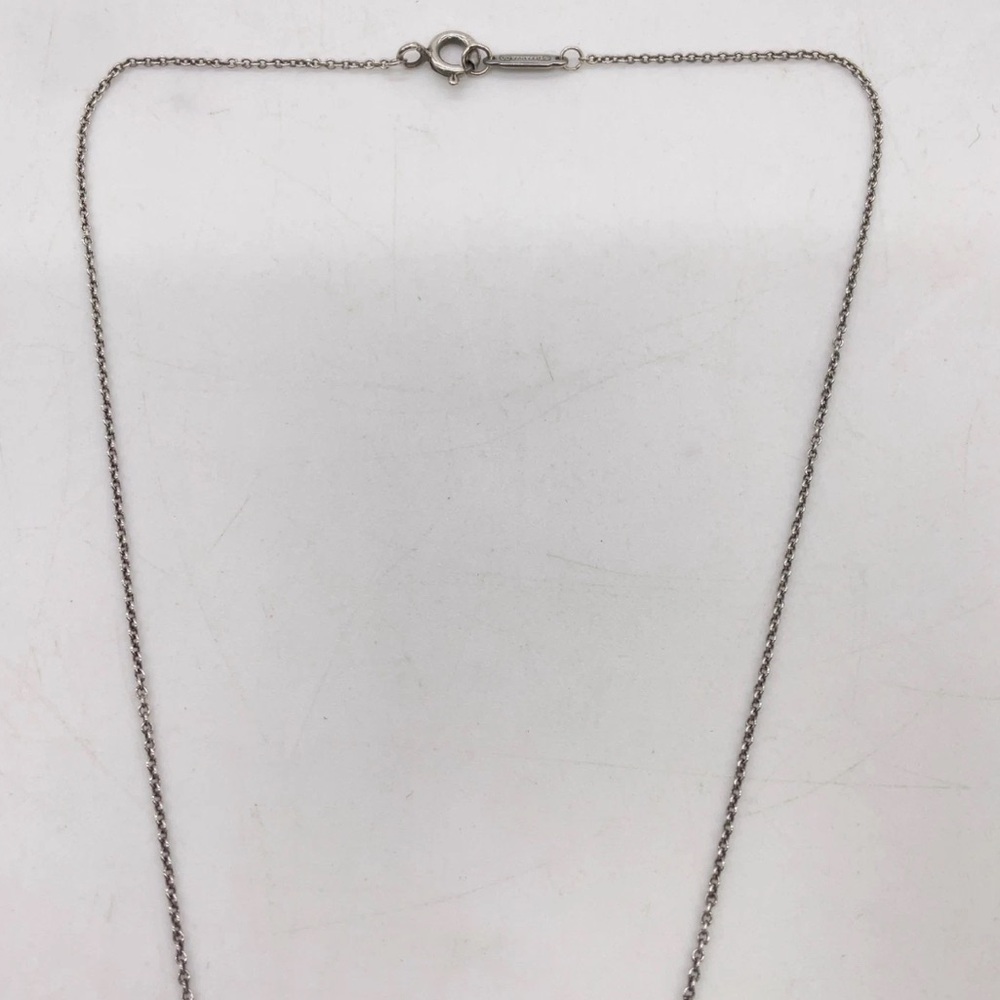 AUTH TIFFANY&CO. Silver 925 Double Heart Pendant Necklace - Picture 4 of 5